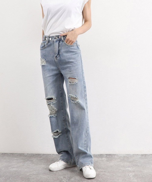 miniministore ジーンズ デニム デニムパンツ ダメージ