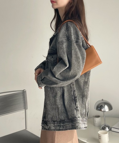 【新品未使用】ミドル丈デニムＧジャン ミドル丈デニムGジャン | natural couture(ナチュラルクチュール