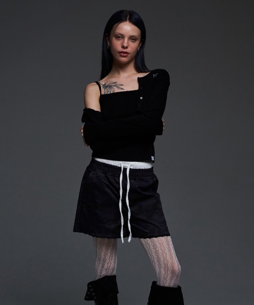 タンクトップ ノースリーブ A'GEM/9 × .kom 「 FANCY CLUB/ファンシークラブ」 LACE STAR BASIC SLEEVEL FANCY CLUB タンクトップ ノースリーブ A'GEM/9 × .kom 「 CLUB