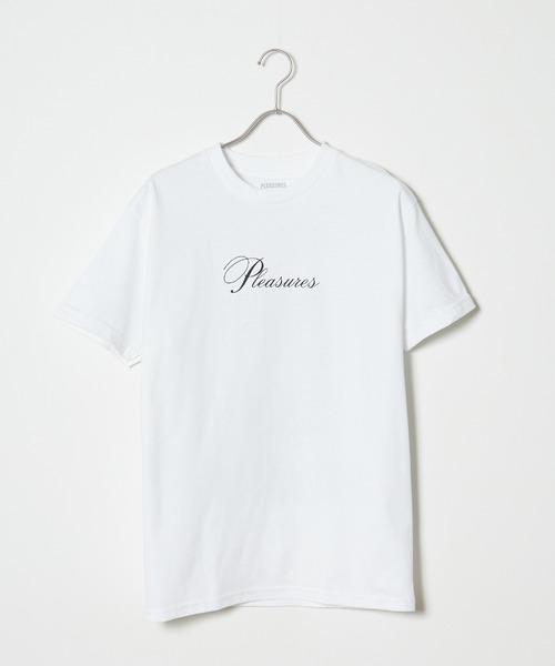PLEASURES LOGO TEE★プレジャーズ ロゴ Tシャツ PLEASURES tシャツ PLEASURES/プレジャーズ OLD E LOGO T-SHIRT