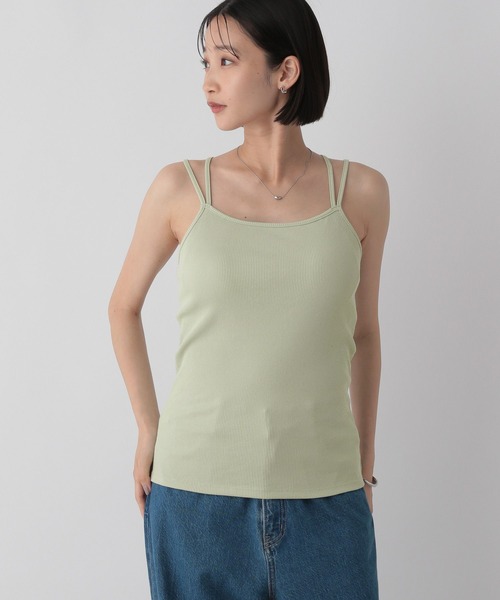 LOWRYS FARM tシャツ スタイルUPクロスカップキャミ 100757