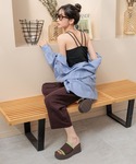 tシャツ スタイルUPクロスカップキャミ 10...の詳細画像5