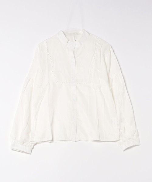 BLANC FICELLE ブラウス シャツ バルーンスリーブ シャツ レディース