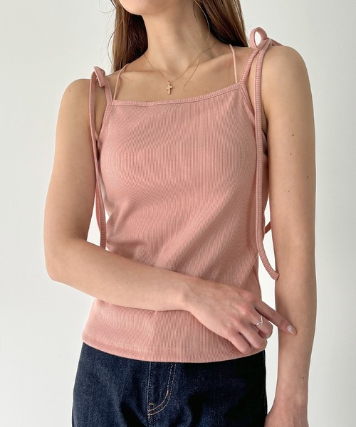JUNOAH（ジュノア） カップ付き キャミソール 「取り外し可能パット