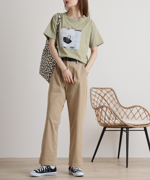 tシャツ BRODIAEA フォトプリントＴシャツ レディース tシャツ BRODIAEA フォトプリントTシャツ レディース