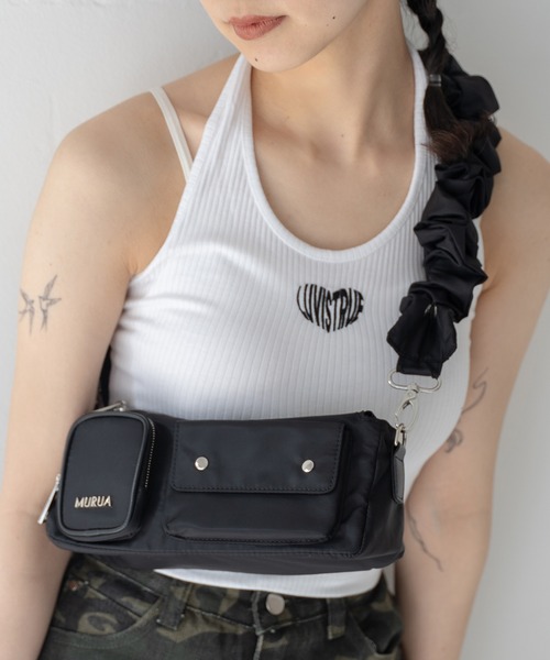 ハンドバッグ 「WEB限定商品」2WAYフリルショルダーハンドバッグ / ショルダーバッグ　MR-B1281