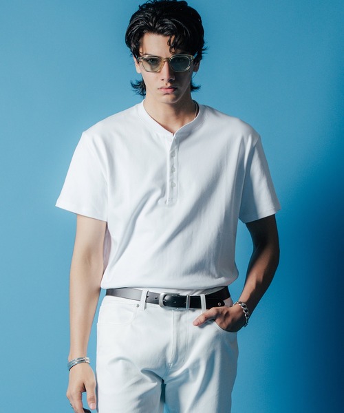 CRIMIE tシャツ HENRY NECK SHORT SLEEVE T SHIRT / ヘンリー
