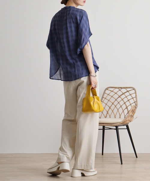 ブラウス シャツ Back Open Checked Camisole レディース hunch ブラウス シャツ チェックブラウス レディース : ZOZOTOWN