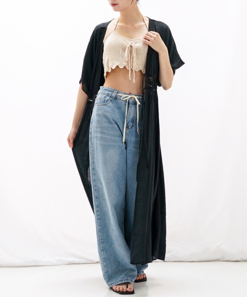 gossip!ロサンゼルス 水着 ホルターネック ニットスイムウェア