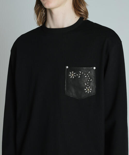 Schott N.Y.C tシャツ Schott/ショット/DEER FLOWER STUDS LS T