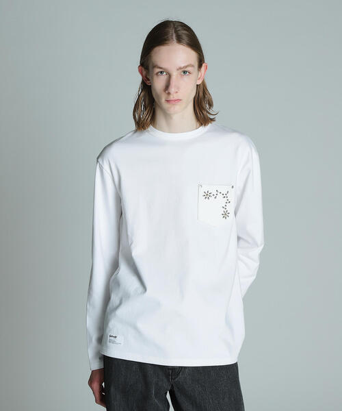 Schott N.Y.C tシャツ Schott/ショット/DEER FLOWER STUDS LS T