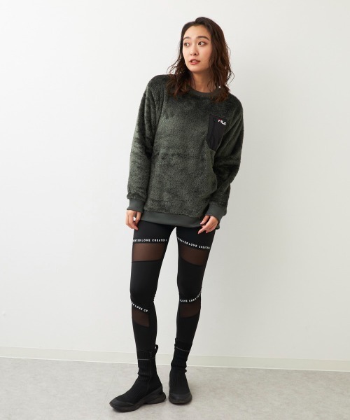 FILA ブラックレディーストップス L FILA ブラックレディーストップス L ウインザーオンライン