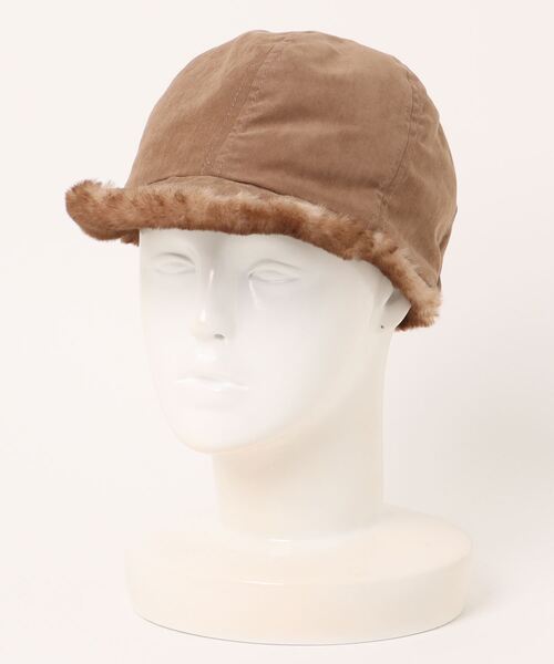 Ruben キャップ 帽子 RV FAKEFUR CAP/リバーシブル フェイク