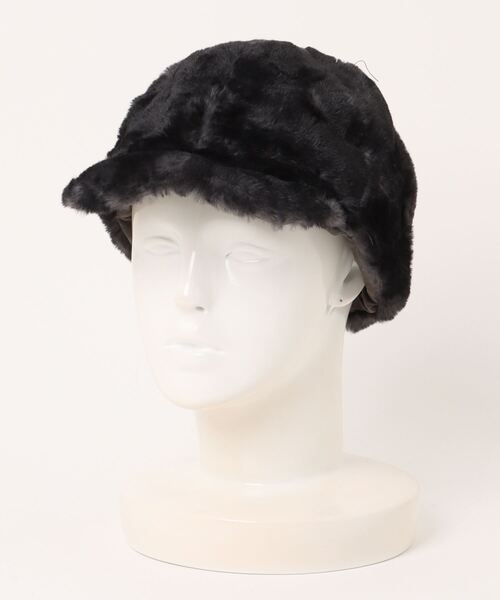Ruben キャップ 帽子 RV FAKEFUR CAP/リバーシブル フェイク