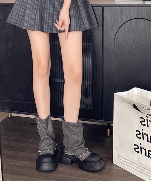靴/バッグ 靴 ブーツ shoes365 ブーツ 「shoes365」ブリティッシュスタイル厚底ブーツ