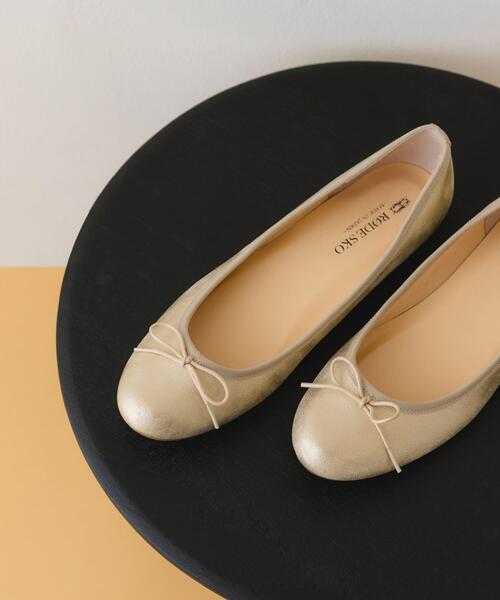 バレエシューズ パンプス 「MADE IN JAPAN」プレーンバレエシューズの画像
