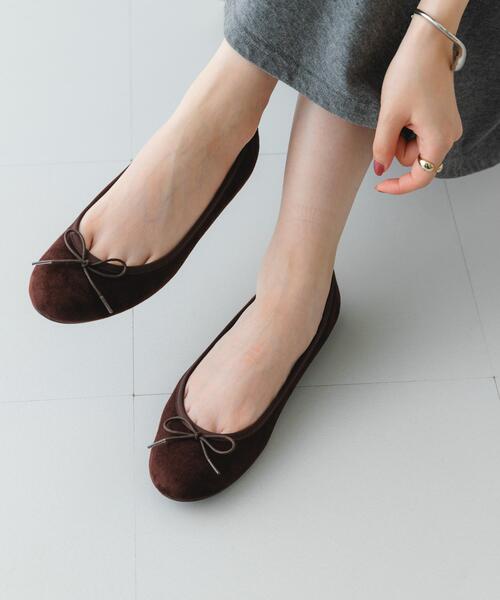 バレエシューズ パンプス 「MADE IN JAPAN」プレーンバレエシューズの画像