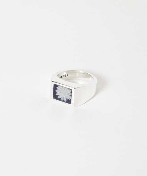 XOLO　Signet Ring with Blue Flowe XOLO 指輪 リング XOLO Signet Blue Flower メンズ : ZOZOTOWN