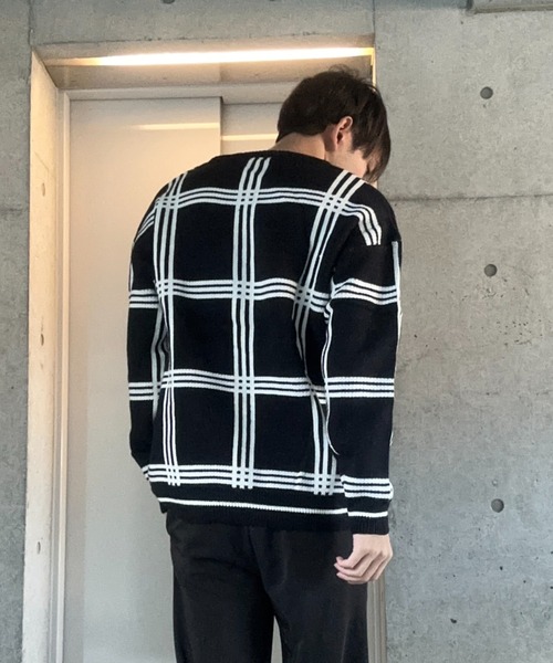 Otte カーディガン ルーズボーダーカーディガン メンズ レディース