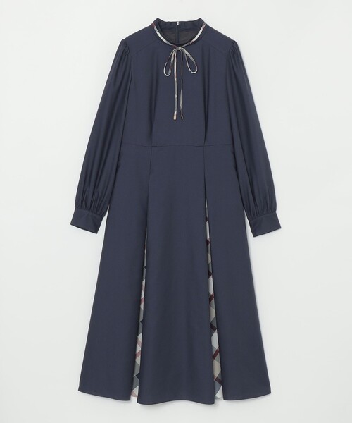 【BLUE LABEL CRESTBRIDGE】マイクロスパンポプリンドレス BLUE LABEL CRESTBRIDGE ワンピース マイクロスパンポプリン