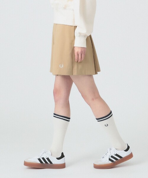 パンツ FRED PERRY /Pleated Shorts レディース即日発送 FRED PERRY パンツ 「別注」FRED / Pleated Shorts レディース