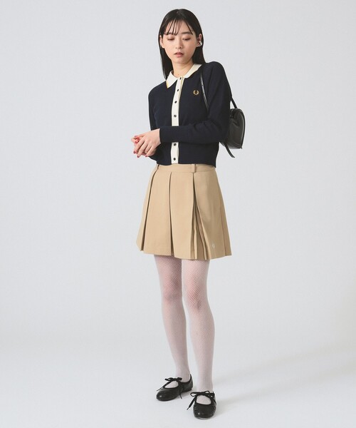 FREDPERRY☆ウィメンズ プリーツショートパンツ セール】Pleated Shorts／プリーツショートパンツ（スウェット