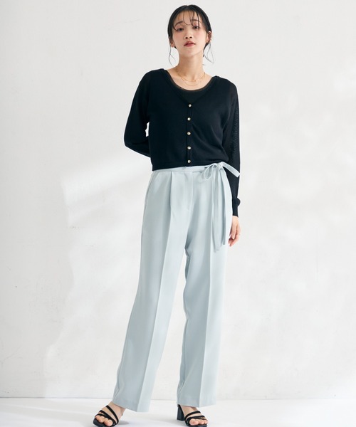 MISCH MASCH（ミッシュマッシュ） パンツ WEB限定 サイドリボンタック