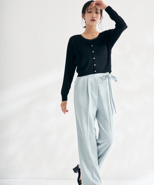 MISCH MASCH（ミッシュマッシュ） パンツ WEB限定 サイドリボンタック
