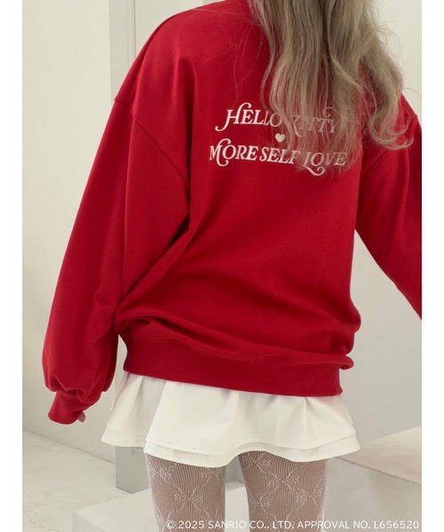 MORE self LOVE トレーナー スウェット 「HELLO KITTY」 SMILES