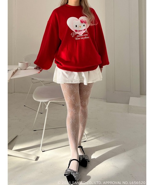 sanrio トレーナー スウェット 「HELLO KITTY」 SMILES COME
