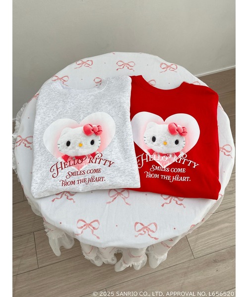 スウェット HELLO KITTY スウェット レディース BAYFLOW トレーナー スウェット 「HELLO KITTY×BAYFLOW