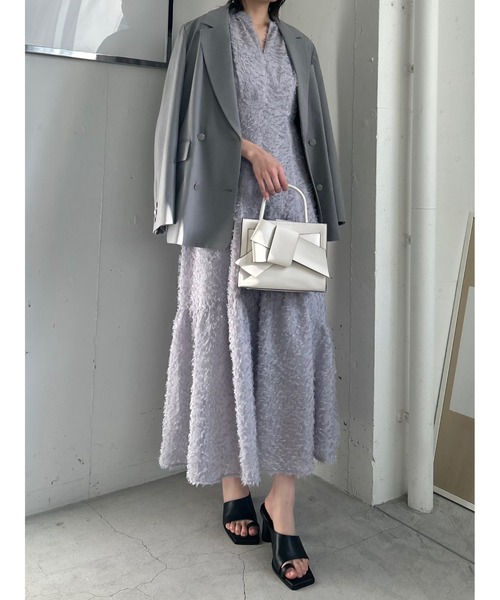 FRAY I.D ワンピース 「00サイズ」フリンジジャガードティアード