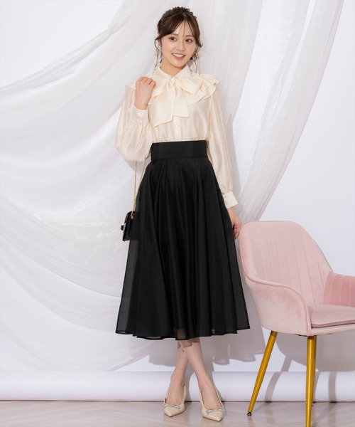 新品　WILLSELECTION オーガンジーフレアスカート WILLSELECTION スカート オーガンジーフレアスカート : ZOZOTOWN