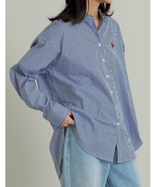 ブラウス シャツ 「U.S. POLO ASSN.」「別注」レギュラーカラー長袖チュニックシャツ レディース U.S. POLO ASSN. ブラウス シャツ 「U.S. ASSN.」「別注
