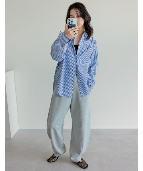 ブラウス シャツ 「U.S. POLO ASSN.」「別注」レギュラーカラー長袖チュニックシャツ レディース U.S. POLO ASSN. ブラウス シャツ 「U.S. ASSN.」「別注