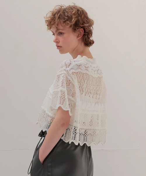 ODAKHA ニット セーター / crazy lace short knit(クレイジー