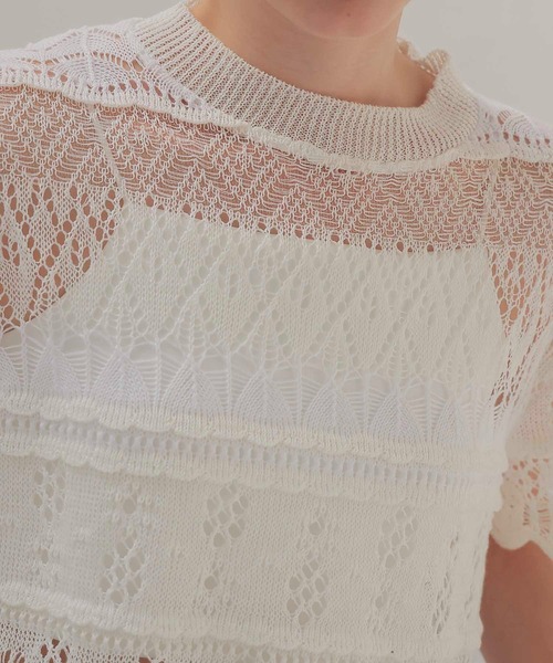 ODAKHA ニット セーター / crazy lace short knit(クレイジー