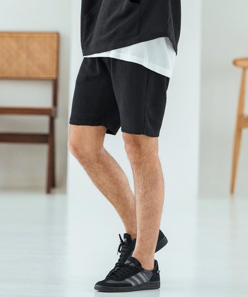 Magine（マージン） パンツ mp13468-Textured Knit-Like Fabric Short