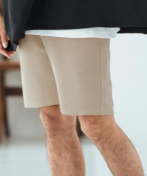 Magine（マージン） パンツ mp13468-Textured Knit-Like Fabric Short