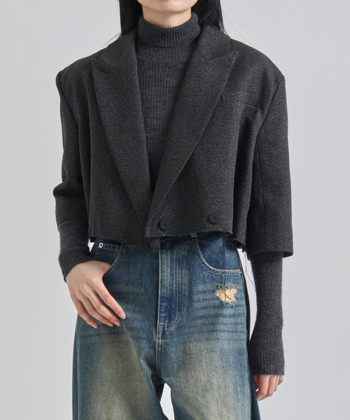 louren ジャケット テーラードジャケット 「Louren/ローレン」cutoff 