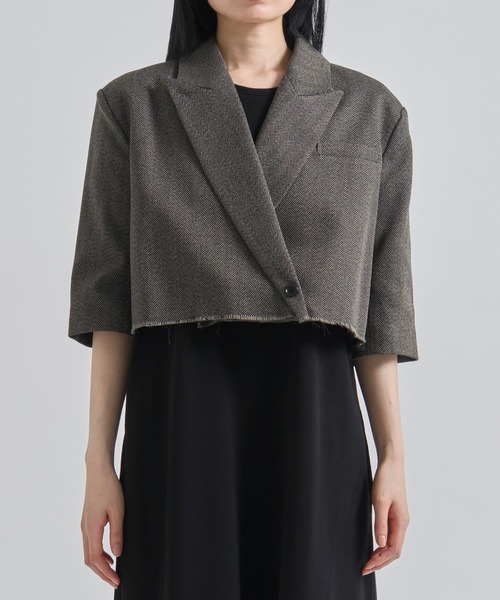 louren ジャケット テーラードジャケット 「Louren/ローレン」cutoff 
