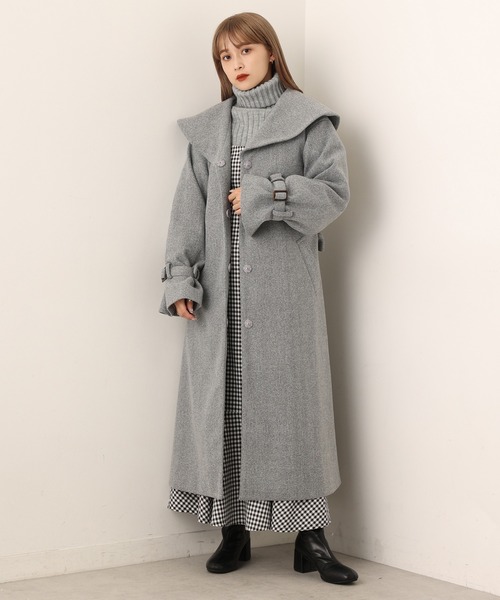 「one after another NICE CLAUP」 コート MEDIUM アイボリー レディース_画像7