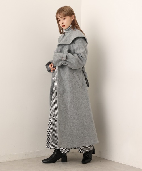 「one after another NICE CLAUP」 コート MEDIUM アイボリー レディース_画像8