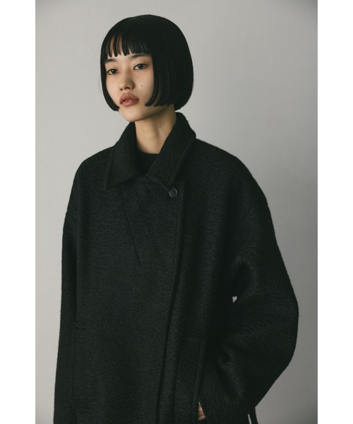 [STYLEMIXER] пальто с отложным воротником MEDIUM слоновая кость женский 