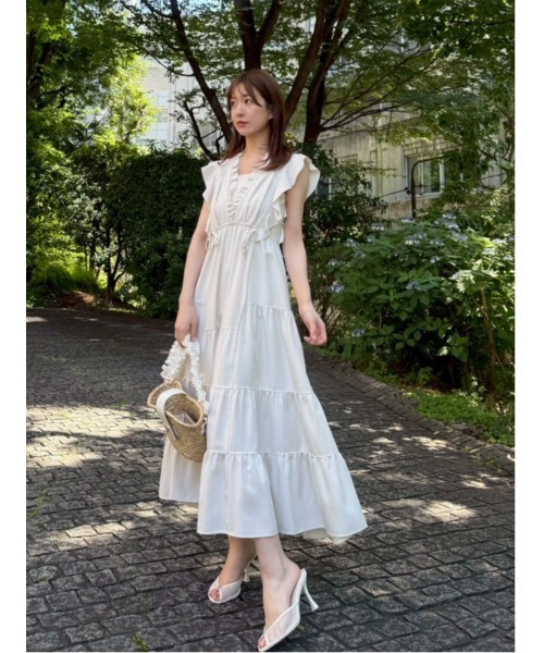 SNIDEL デザインティアードワンピース SNIDEL｜デザインティアードワンピース | Rakuten Fashion(楽天