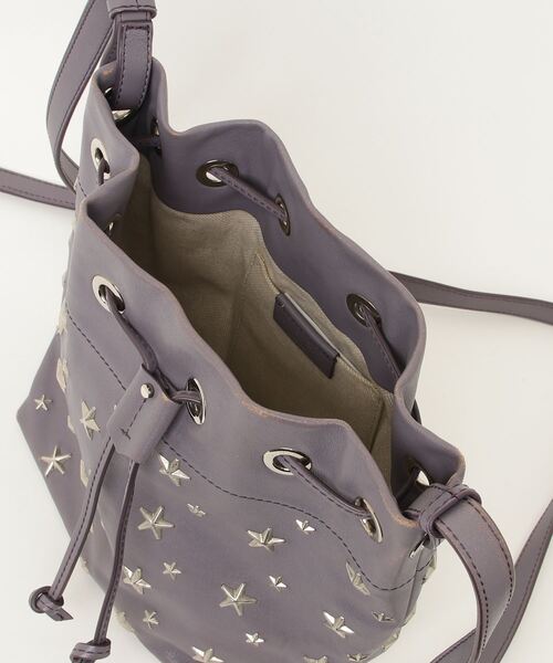 JIMMY CHOO JUNO ジュノドローストリング ショルダーバッグ JIMMY CHOO ジミーチュウ JUNO ジュノ ドローストリングバッグ