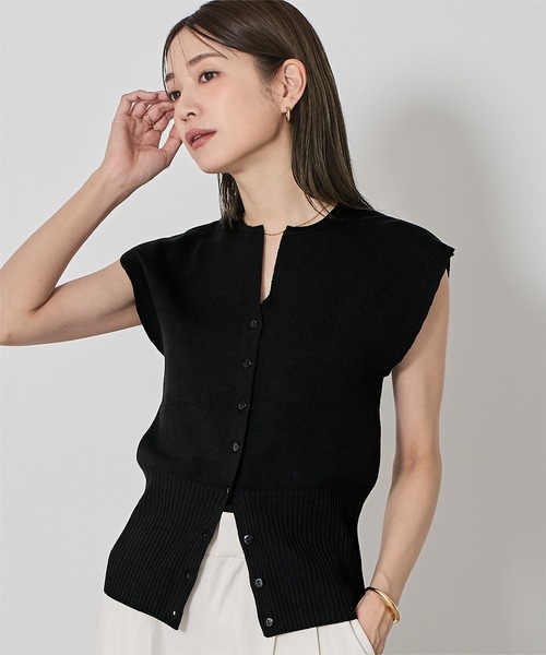 キーネックニット セール】 【セットアイテム】 キーネックニット×インナー