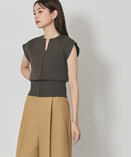 キーネックニット セール】 【セットアイテム】 キーネックニット×インナー