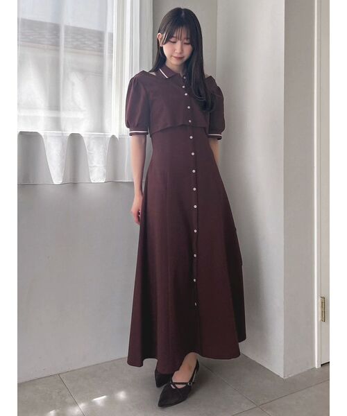 【POLOBCSコラボ】レイヤードポロワンピース POLOBCSコラボ】レイヤードポロワンピース（ワンピース）｜POLO