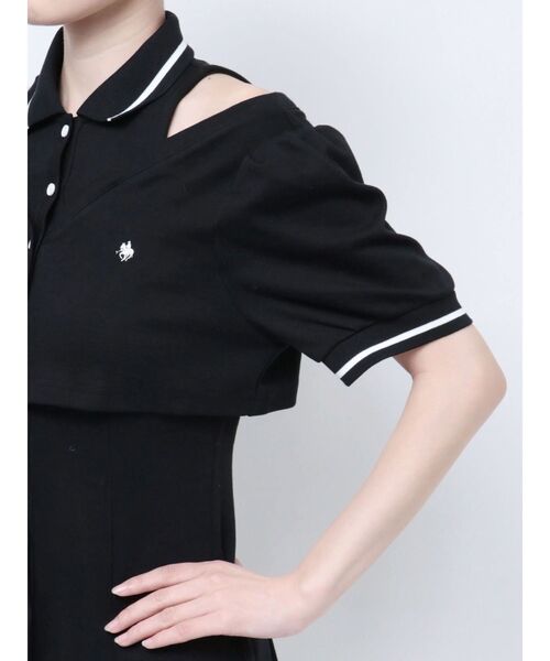 【新品未使用品】POLOBCSコラボ／再生産】レイヤードポロワンピース POLOBCSコラボ/再生産】レイヤードポロワンピース｜マーク